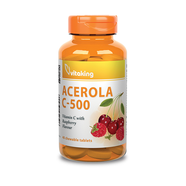 Acerola Vitamin C-500 - rapsberry flavour