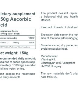 Ascorbic Acid Powder (150g)