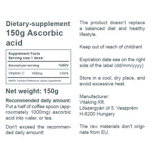 Ascorbic Acid Powder (150g)