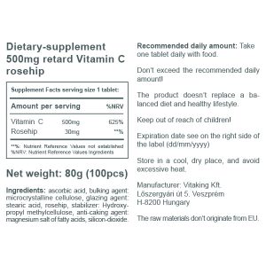 Vitamin C-500mg Time Release (100)