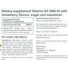 Vitamin D3 2000IU Strawberry-flavoured (90)