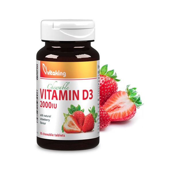 Vitamin D3 2000IU Strawberry-flavoured (90)