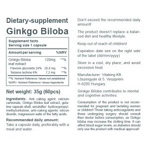 Ginkgo Biloba Forte 120mg