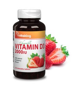 Vitamin D3 2000IU Strawberry-flavoured (210)